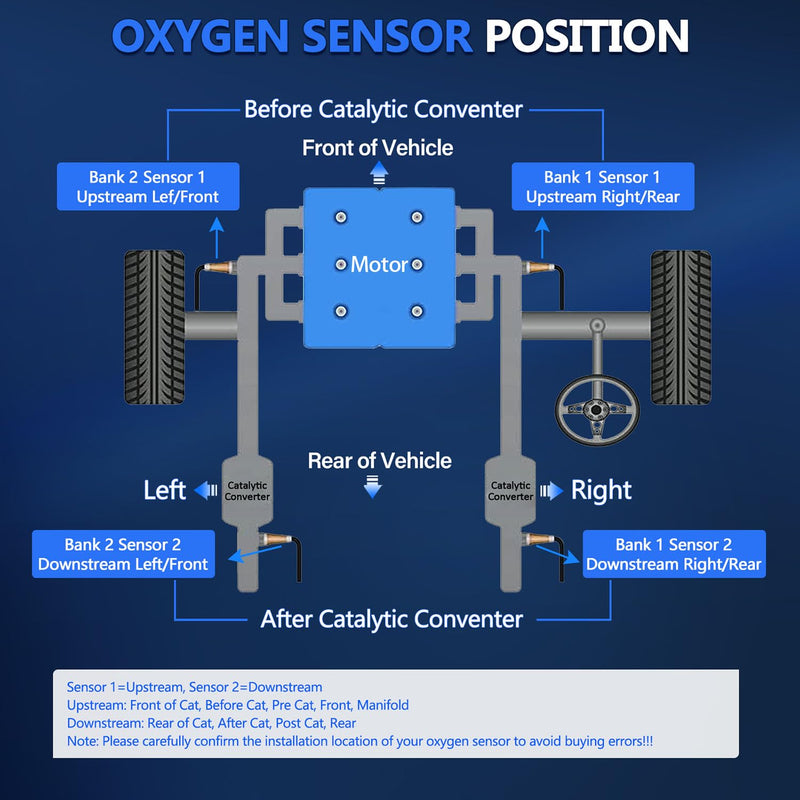 Maxfavor 1Pc Upstream Oxygen Sensor 234-4433 O2 Sensor Fit for 2009 2008 2007 2006 Hyundai Sonata Kia Magentis Optima Rondo 2.4L 02 Sensor