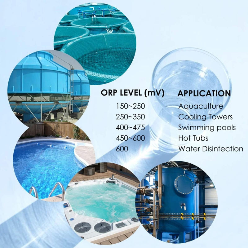 [Australia - AusPower] - Pensize ORP Tester -1200~1200mV with ORP Calibration Buffer Powder for Water Quality Measurement ±2mV High Accuracy Oxidation Reduction Potential Meter 