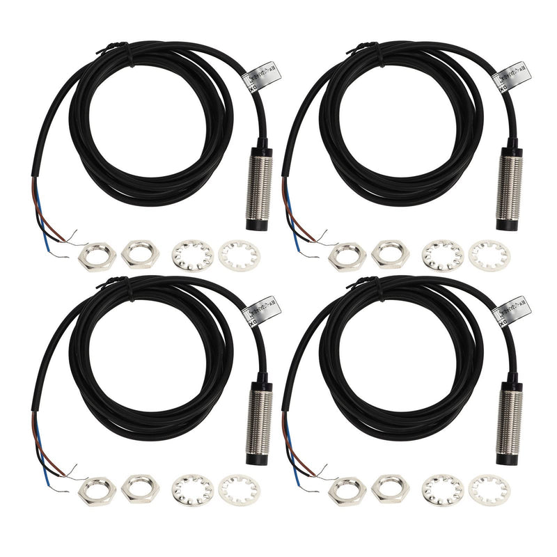 [Australia - AusPower] - Inductive Proximity Switch, IP67 6?36VDC 200mA Copper Alloy Shell NPN 3 Wire Proximity Sensor 12mm Probe Normally Closed for CNC Machine Tool 
