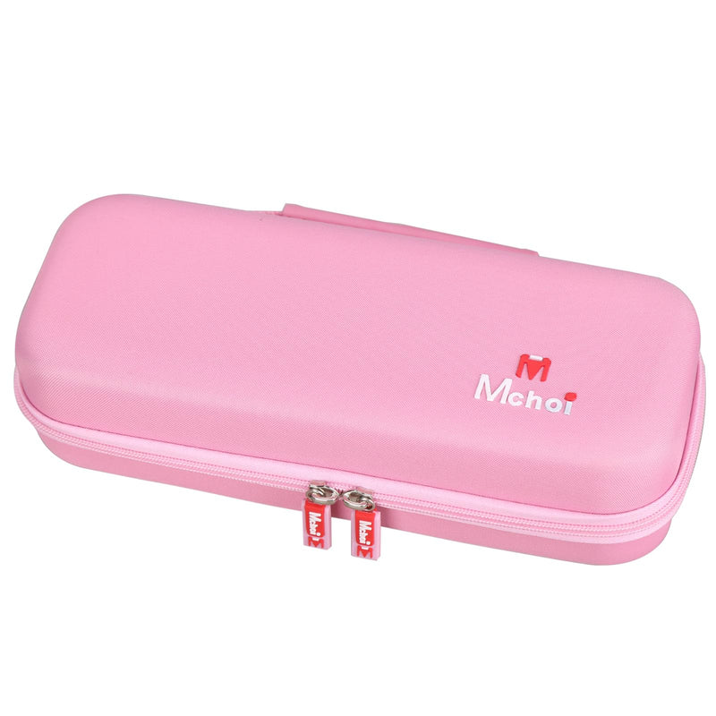 [Australia - AusPower] - Mchoi Stethoscope Case Compatible with 3M Littmann Classic III, Lightweight II S.E, MDF Acoustica Deluxe Stethoscope, Extra Room for Medical Scissors EMT Trauma Shears and Accessories, Pink Grey 