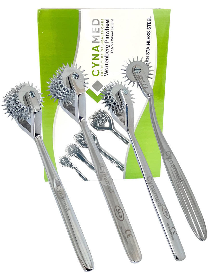 [Australia - AusPower] - Premium German Wartenberg Pinwheel 1 3 5 and 7 Wheel Set of 4 