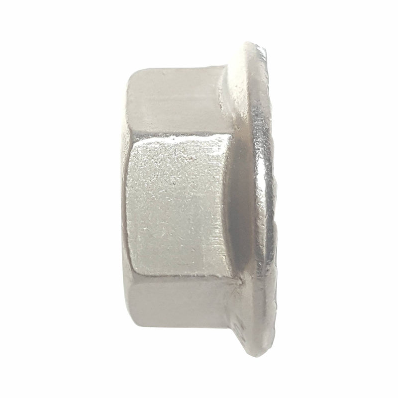 [Australia - AusPower] - Serrated Flange Nuts - 3/8"-24 (25-Pack) Fine, Plain Finish, Stainless Steel 18-8 Hex Lock Hardware Nuts for Industrial & Home Use 3/8-24 (25 Pack) 