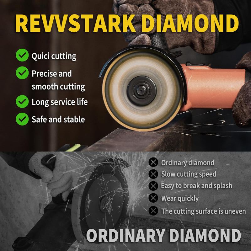 4 1/2 Inch Cut Off Wheel Diamond Cutting Wheel 4 1/2 Inch with 7/8" Arbor, Angle Grinder Cutting Disc for Metal with 5000+ Cuts on Rebar, Steel, Iron and INOX 4-1/2"x7/8in. 3.0