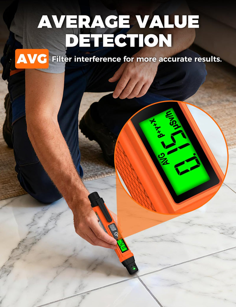 ND01 Geiger Counter Radioactivity Portable β/γ/X | POROMETISTO Radiation dosimeter, illuminated LCD: real-time, average, cumulative – for home & on the go