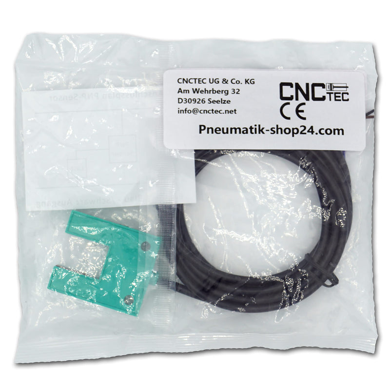 Fork Light Barrier 6 to 36 Volt NO PNP Detection Range 15 mm U-Photoelectric Light Sensor (15 mm - PNP NO) 15 mm - PNP NO