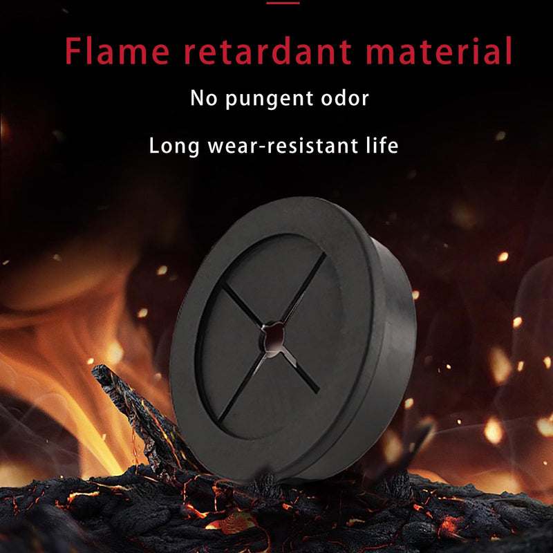 [Australia - AusPower] - 1-1/4 Inch Cable Grommet (32mm)– 8 Pcs Flexible Rubber Cable Hole Plugs for Power Supply Cabinets, Machinery Boxes (Black) 8pcs 1-1/4"(32mm) 