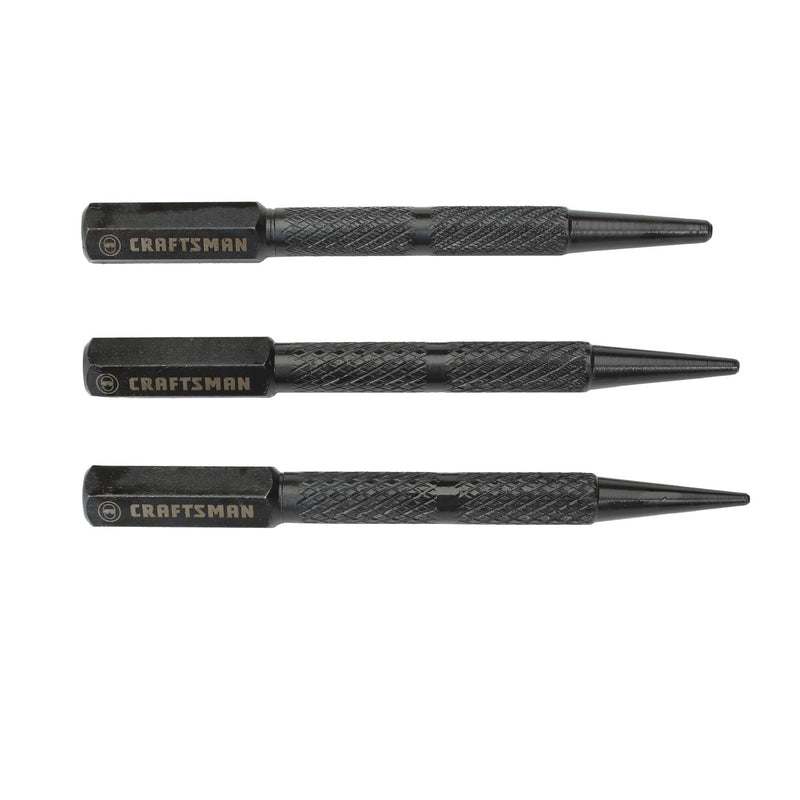 CRAFTSMAN Steel Nail Set, 3-Piece (CMHT58116) (Pack of 3) One Size (Pack of 3)