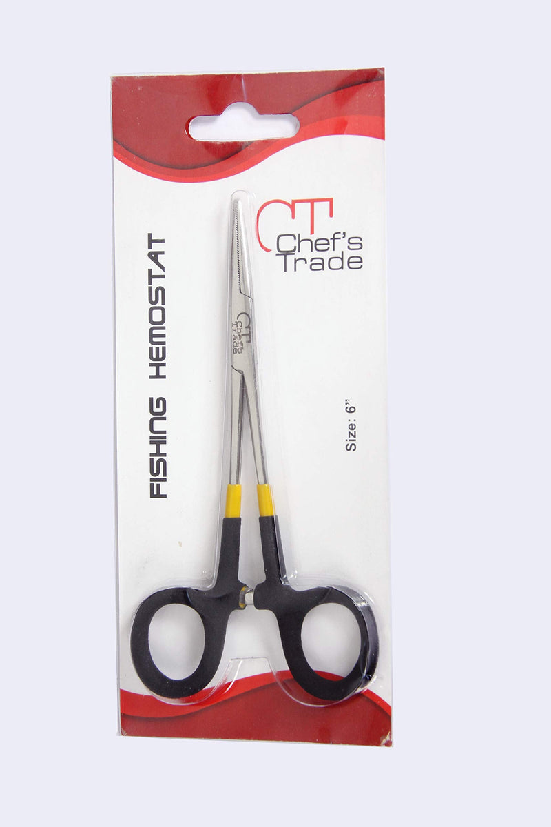 [Australia - AusPower] - CHEF'S TRADE Fishing Hemostat Pliers Forceps Locking Clamps Stainless Steel with Grip 