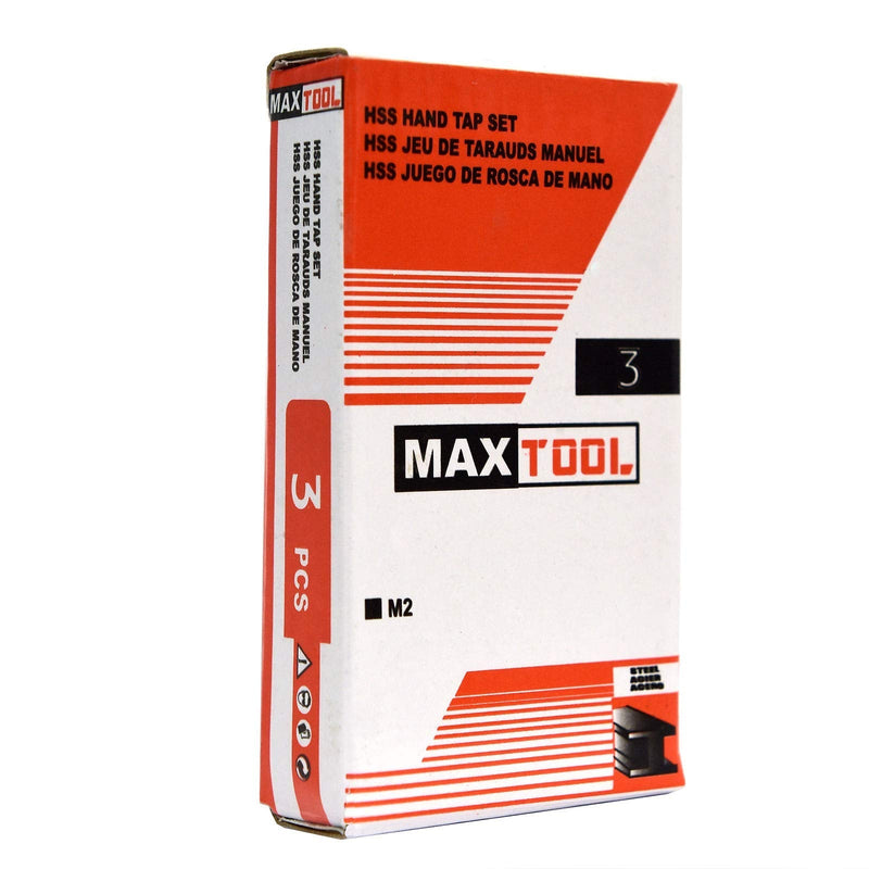MaxTool 5/16-24 Hand Threading Tap Sets Including Taper+Plug+Bottom High Speed Steel M2 Taps Set 24-TPI FULLY GROUND RIGHT HAND; HSF02W00R020F