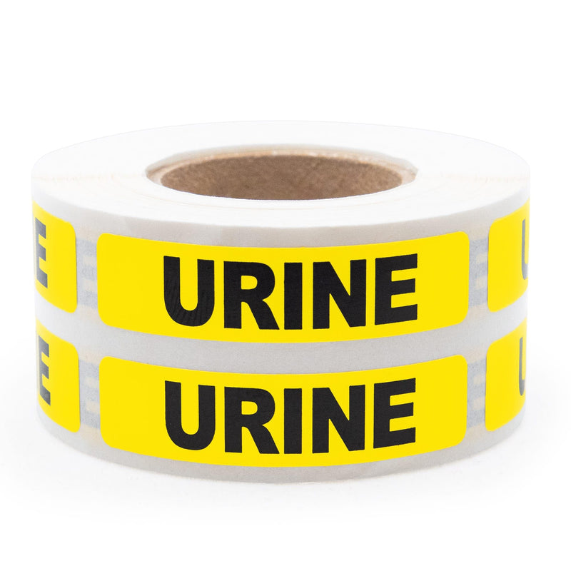 Urine Specimen Medical Labels, High-Visibility, 1.625" x 0.375", 500 Labels/Roll