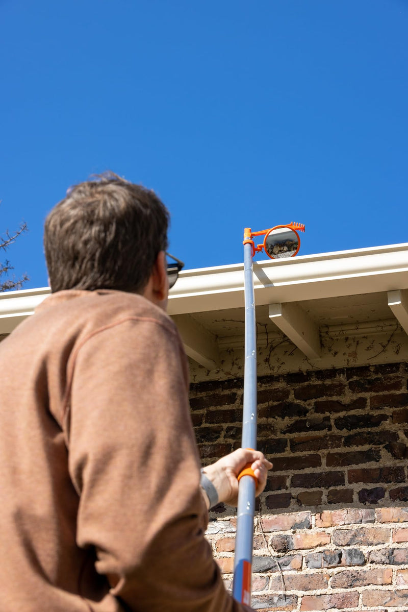 [Australia - AusPower] - Inspection Mirror for Extension Pole Attachment | Easily Inspect Roofs, Gutters, Inside Duct Work, Birds’ Nests & More 