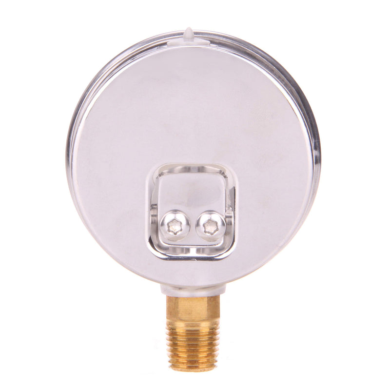 [Australia - AusPower] - MEASUREMAN 2-1/2" Dial Size, Glycerin Filled Pressure Gauge, 0-100psi/kpa, 304 Stainless Steel Case, 1/4"NPT Lower Mount 