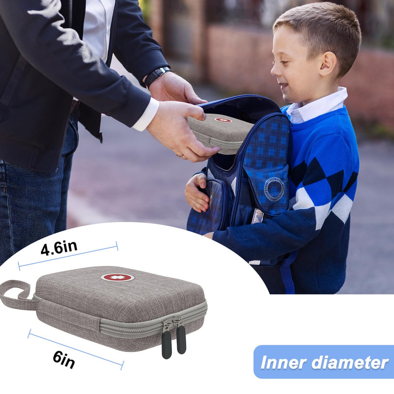 Klawdsky Carrying Case for Portable Nebulizer, Travel Medical Bag, Hard Emergency Medical Bag for Inhaler Spacer Case for Adults(Bag Only)