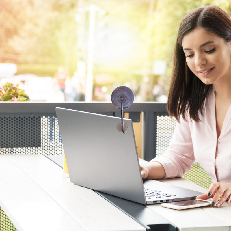 [Australia - AusPower] - Monitor Mirror,Computer Desk Mirror to See Behind You,Cubicle Mirror, Computer Rear-View Mirror Personal Safety and View Monitors or Anywhere (CRM01) 