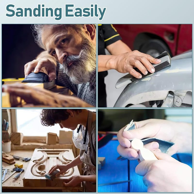 [Australia - AusPower] - Sandpaper Set, Wet and Dry Sandpaper 23 x 9 cm, Grit 400 600 800 1000 1200 1500 2000 2500 3000, Fine Sandpaper for Car Metal Wood Varnish Walls Glass Sanding Finishing (72 Pieces) 72 