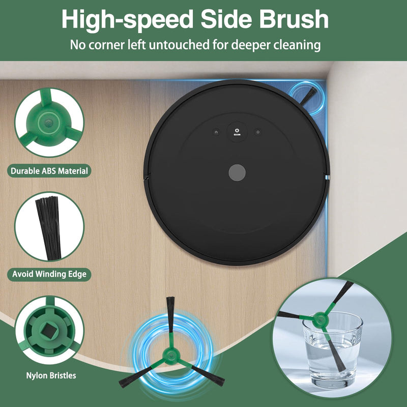 20 Pcs Replacement Parts for iRobot Roomba 104/105 Vac/ 105 Combo/ Q052 Robot Vacuum, Q0520 105 Accessories Include 1 Main Brushes, 4 Filters, 4 Dust Bags, 6 Side Brushes, 4 Mop Pads