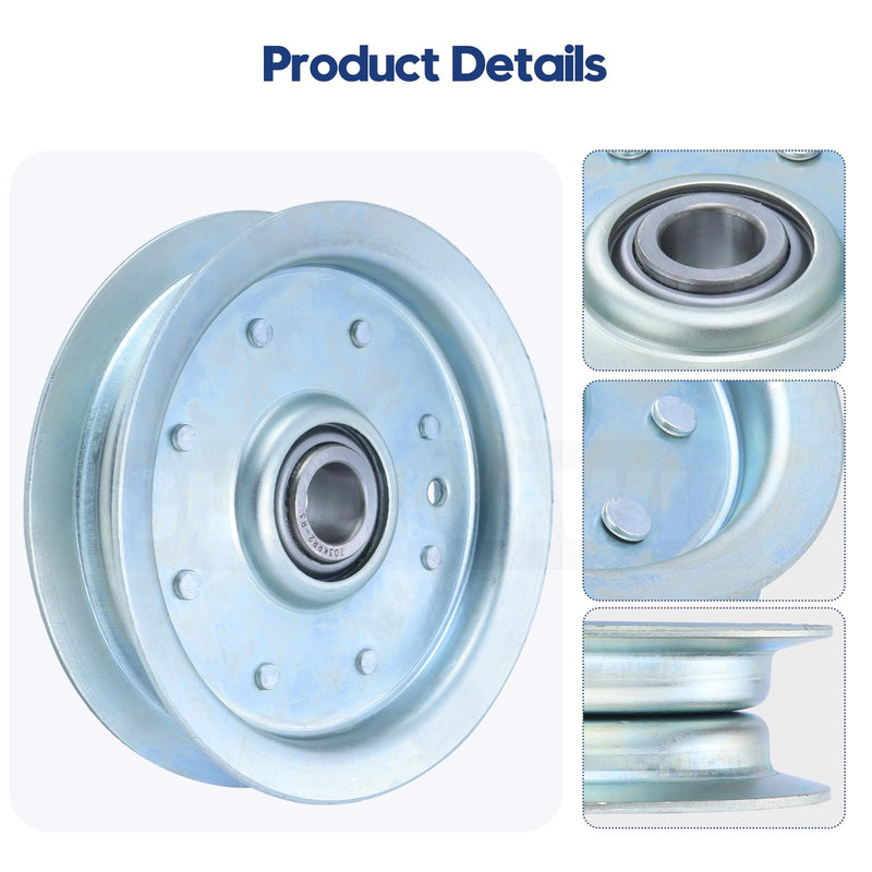 [Australia - AusPower] - 30224 Flat Idler Pulley Replaces Dixie Chopper 30224 Pulley for Dixie Chopper LT1800 LT2000 LT2300 LT2400 LT2500 LT2700 LX2002 LX2400 LX2401 RB2700 SE 2550 Classic 2750 2760 3372 Lawn Mower 