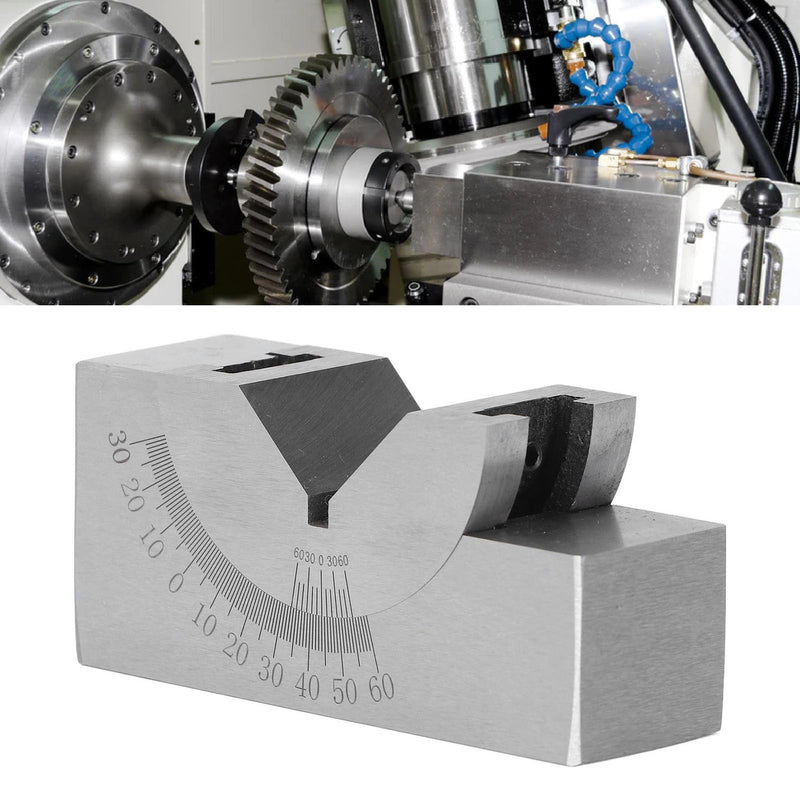 [Australia - AusPower] - Micro Adjustable Angle Gauge V Blocks, Adjustable Angle Gauge, Alloy Steel High Accuracy Angle V Block for Milling Machine 