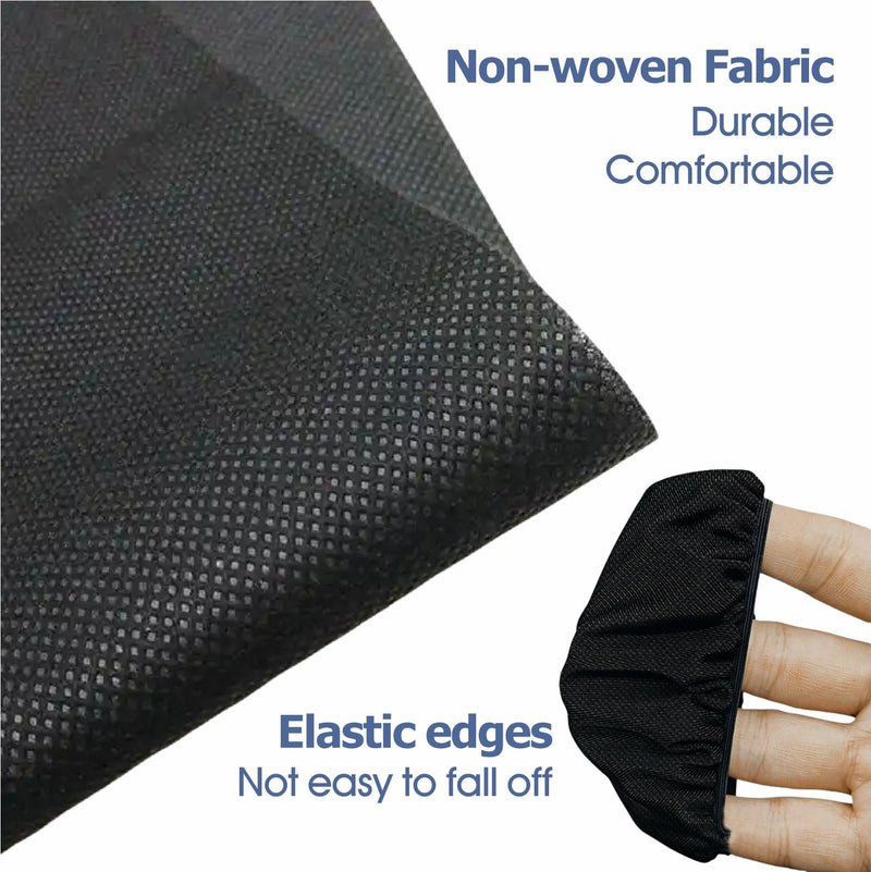 [Australia - AusPower] - Disposable Stethoscope Covers, Non-Woven Stethoscope Head Sleeves for Home & Clinic, 2.4" Diameter, Pack of 100 (Black) Black 