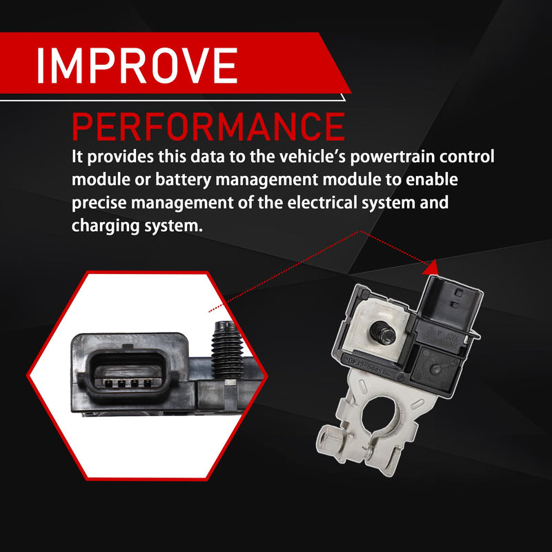 [Australia - AusPower] - Main Current Battery Sensor Assembly Compatible with 2014-2020 Nissan X-Trail 2016-2021 Nissan Rogue 2017-2022 Nissan Rogue Sport Nissan Qashqai Replaces 294G0-C990C 294G0C990C 