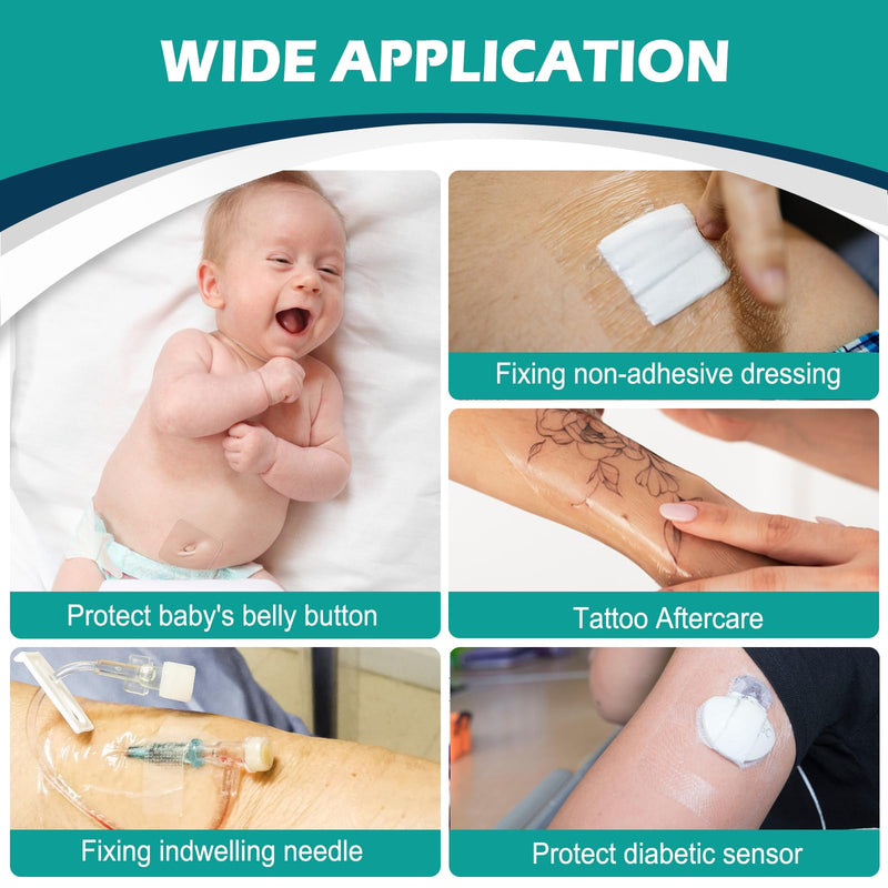 [Australia - AusPower] - Transparent Film Dressing 4" x 4.75" Box of 30 - Waterproof Bandages for Swimming, Showering, Wounds, Post Surgical Shower or IV Shield, Tattoo Aftercare Bandage, Scar Therapy, Adhesive Patches 4" x 4.75"(30 PCS) 