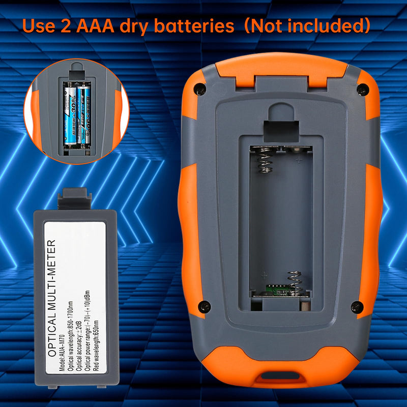 [Australia - AusPower] - 4-in-1 Fiber Optic Tester, Portable Optical Power Meter FC/SC/ST Standard Interface, Built-in 30Km Fiber Fault Detector Network Cable Tester with 1pc FC to LC Adapter 1 