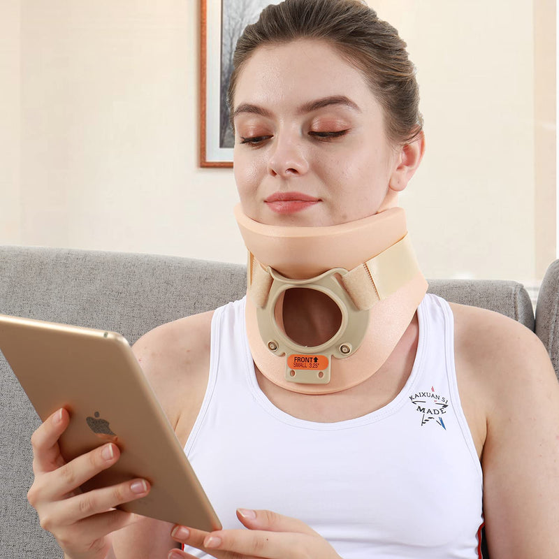 [Australia - AusPower] - Philadelphia Neck Brace Foam Lightweight Soft Cervical Collar Height 3 1/4 Inch Immobilizer Collar Support Neck Traction Device Neck and Head Braces (Size M) Odorless 