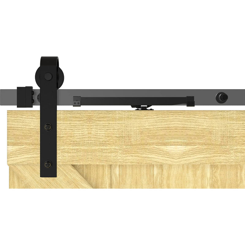 2PCS Soft Close barn Door Hardware kit Barn Door Soft Close Mechanism Spring Buffer Damper Hole-Free Version Fit for Door Weight 60-176 Pounds Adjustable Door Stoppers 2022NEWEST (Use for 240-340) Use for 240-340