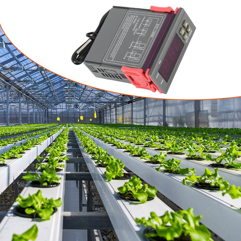 [Australia - AusPower] - Digital Temperature Controller, Temp Control Thermostat Temperature Controller Temp Sensor Electric Centigrade Control Switch for Incubator Brooder Refrigerator Fermenter Home Brewing 110 220V 