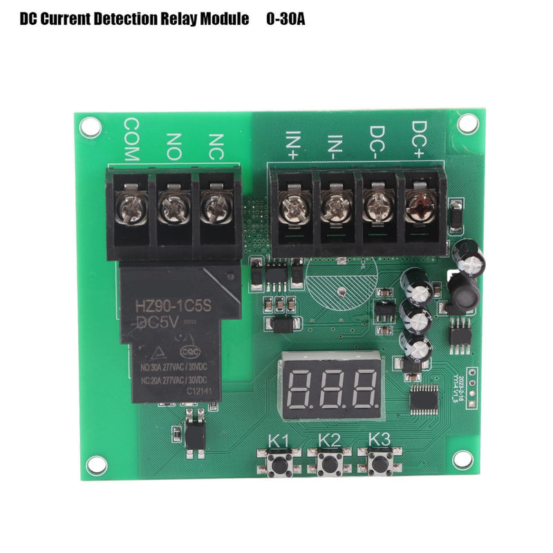 [Australia - AusPower] - Current Detection Module 4-Channel Overcurrent Relay Module 7-30V 0-30A Current Sensing Electrical Timer for Circuit Protection 