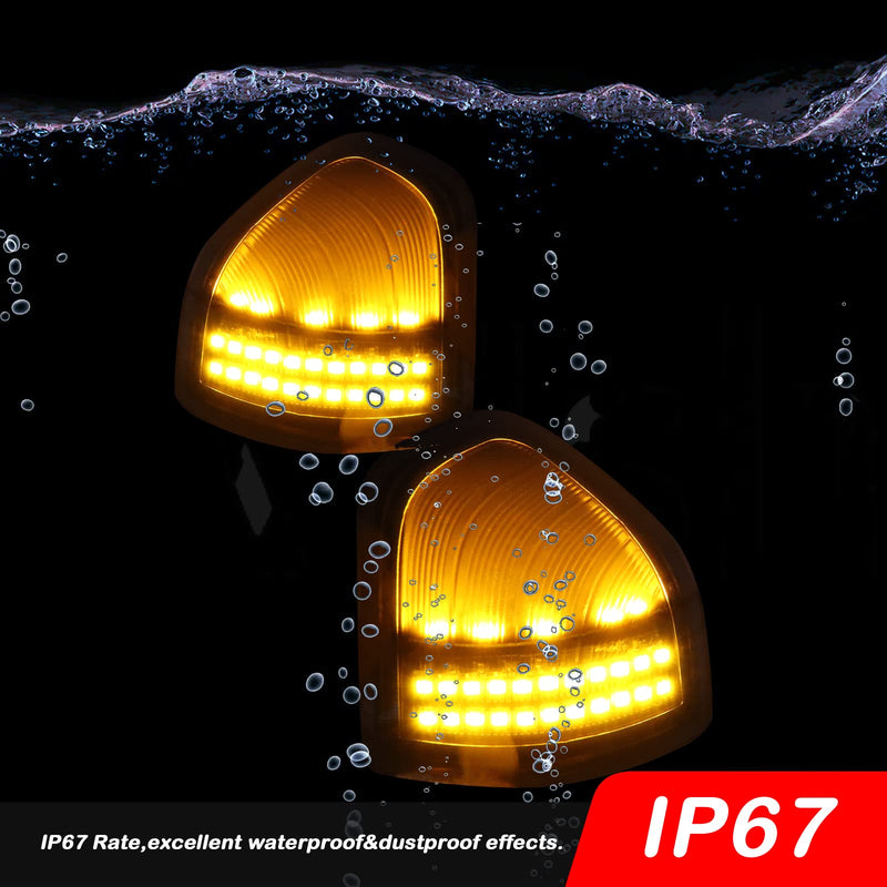 Dynamic Sequential LED Side Mirror Marker Lights Compatible with Dodge Ram 1500 2500 3500 4500 5500 Truck 2010-2018 Towing Mirror Turn Signal Indicator Lamp Accessories