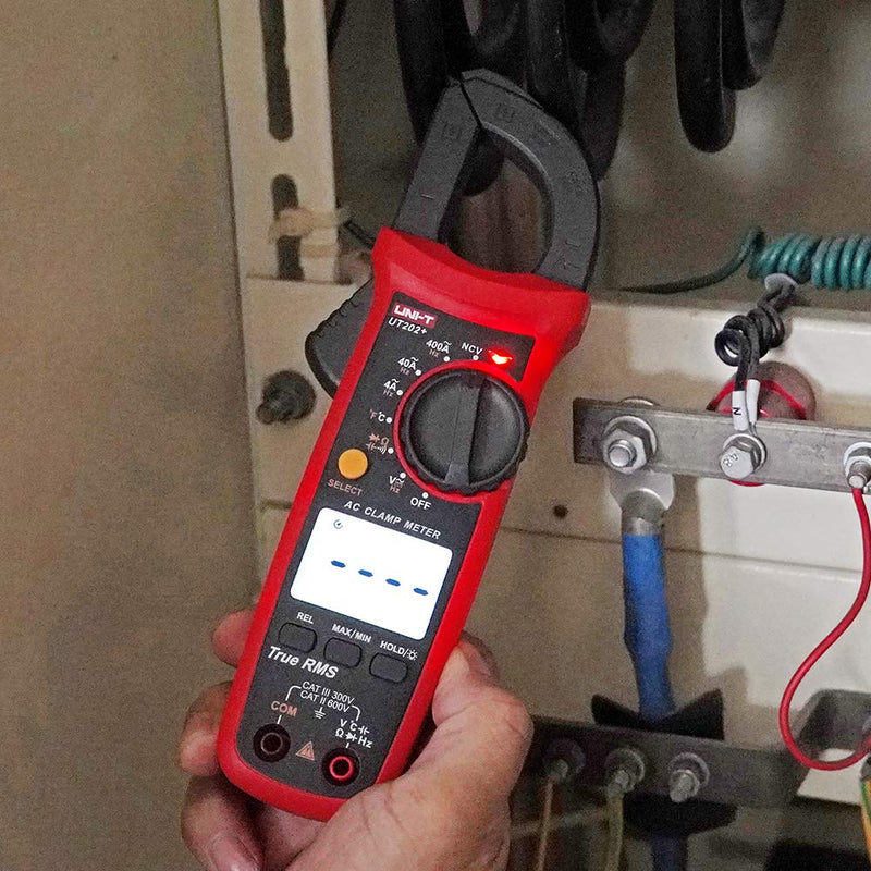 [Australia - AusPower] - UNI-T UT202+ Portable Multimeter Automatic Range True RMS Clamp Meter with LCD Display 