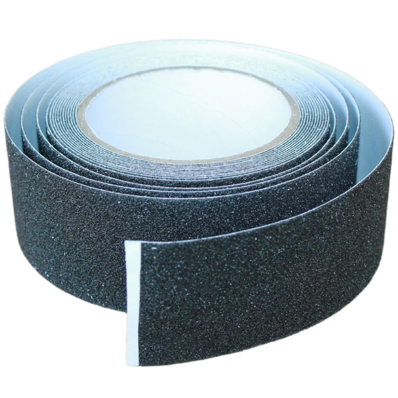 Anti Slip Tape 2 Inch Wide, Waterproof Grip Adhesive Heavy Duty High Traction Friction for Indoor/Outdoor Steps (17 Ft/Black). 2"x17ft Frosted material-Black 1