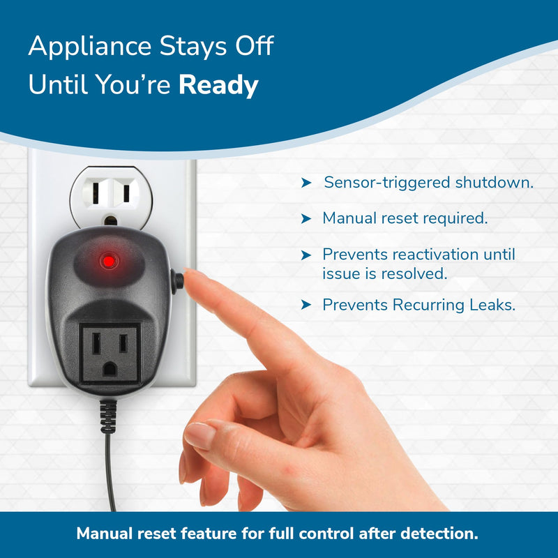 [Australia - AusPower] - Water Leak Detector Replacement Puck - Commercial Moisture Sensor Alarm System - High Amp Load Moisture Detectors for Home & Offices - Smart Water Leak Detection (Wiring Sold Separately) Puck Attachment 