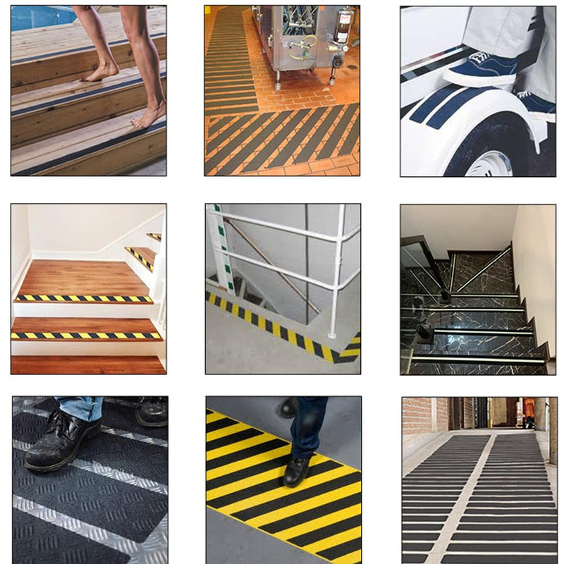 Grip Tape Anti Slip Tape 3 Inch, 20 Feet, Black Heavy Duty Non Skid Tape for Stairs Outdoor/Indoor, Waterproof Safety Adhesive Strips Roll for Ramp Traction Tread Staircases, 80 Grit 3" x 20Ft Black Roll