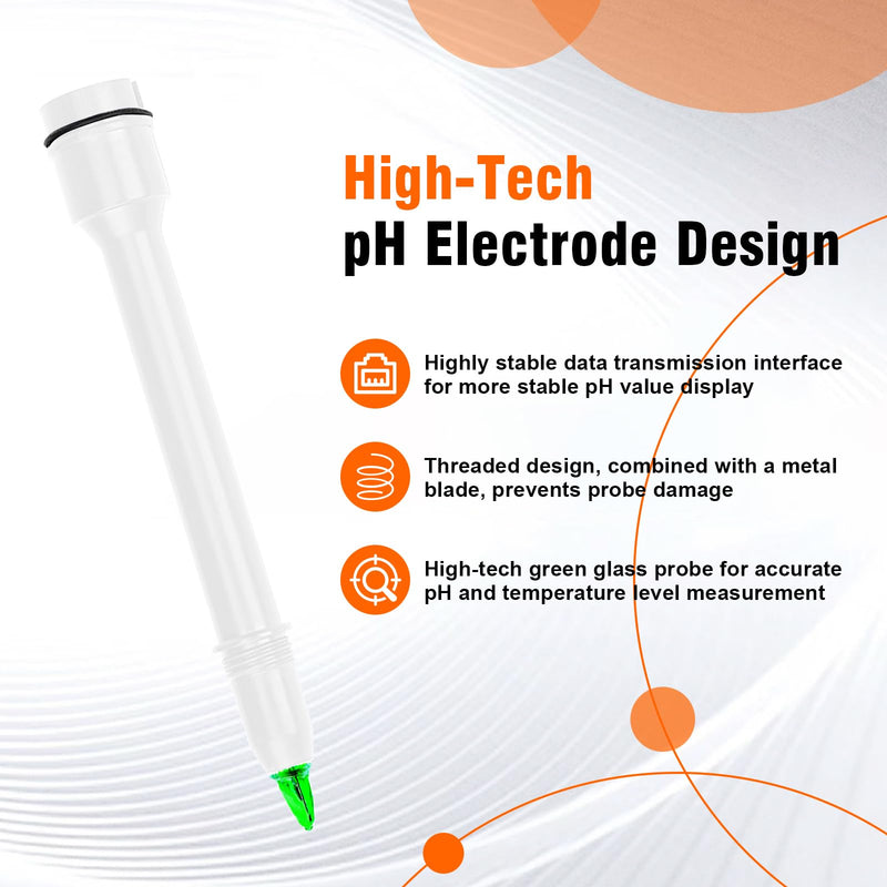 Food pH Probe for YINMIK YK-F02 Food pH Meter, Food pH Electrode Replacement