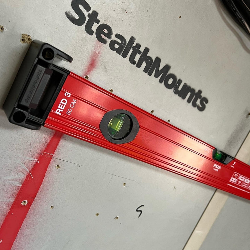 [Australia - AusPower] - StealthMounts Universal Spirit Level Holder, Lockable Spirit Level Holder, Compatible with All Brands (Pack of 2) Medium 