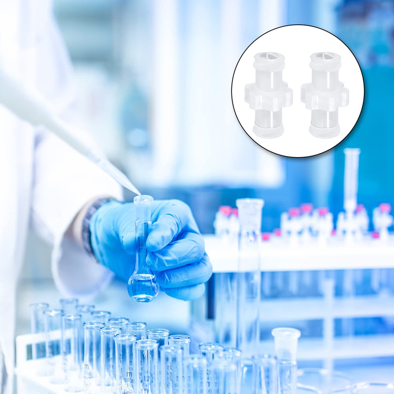 [Australia - AusPower] - 60pcs Syringe Adapter, Female Luer Lock Syringe Luer Lock Connector to Syringe Coupler Adapter Luer Lock Connector Kit 