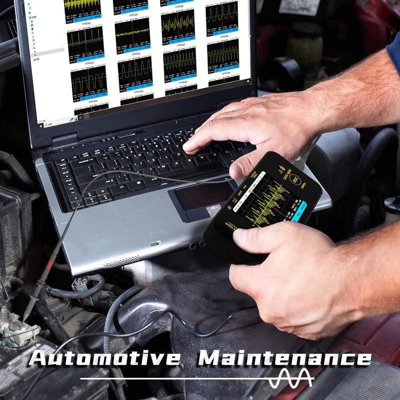 [Australia - AusPower] - BSIDE Handheld Digital Oscilloscope 3.2” TFT LCD Scope Tester, 10MHz Bandwidth with 48MSa/s Sampling Rate, Potable Automotive Oscilloscope with Auto/Nomal/Single Trigger for Audio Amplifier Hobbyist OT3 