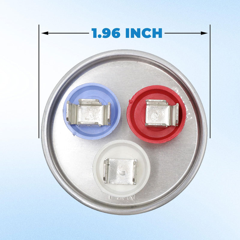 [Australia - AusPower] - COOLWAY 45/5 uF 45+5 MFD 370V or 440V Dual Run Start ac Capacitor for ac 45 5 CBB65r CBB65b Capacitor 370 440 volt vac Air Conditioner Capacitor for Motor Start or Heat Pump, condenser, pool pump 45+5MFD 