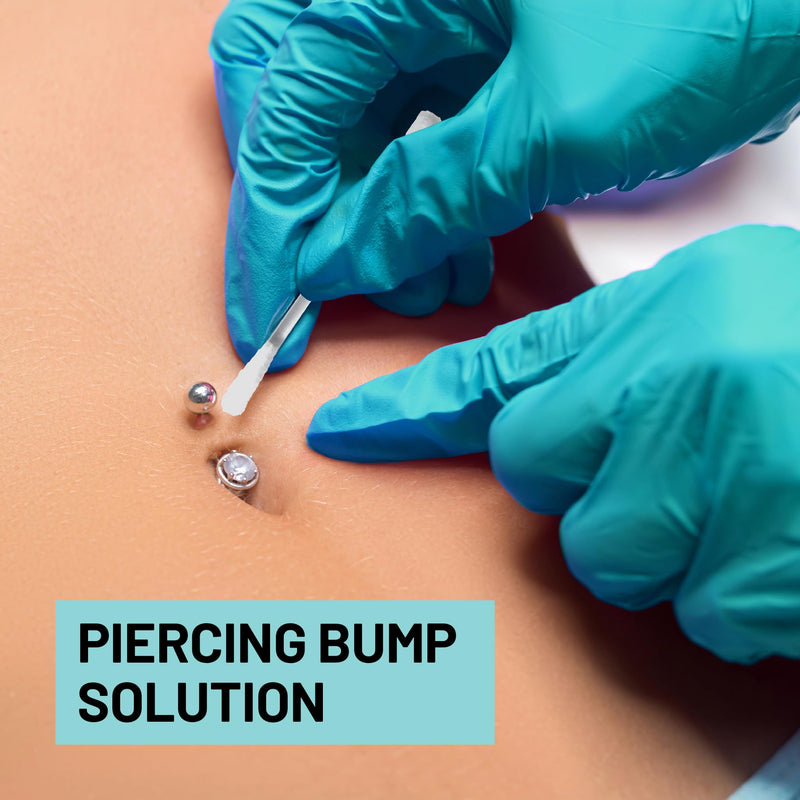 Base Labs Anti-Celoid Swab Piercing Care | Swab for Wound Disinfection of Piercings | Gentle Sterile Saline Solution for Wound Care of Ear, Nose, Navel and Body Piercings | 40 Swabs 40 Zählung
