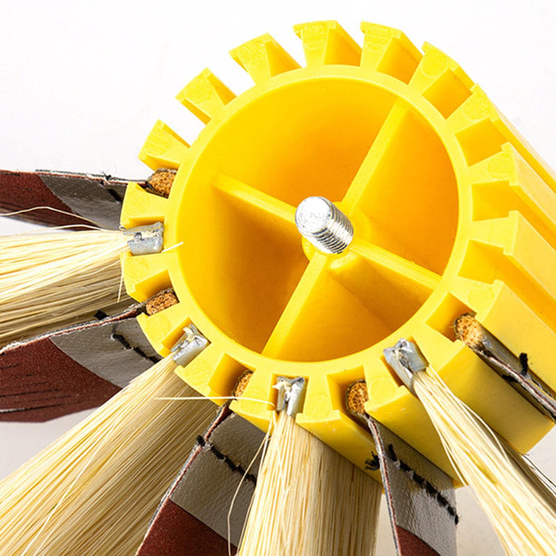 [Australia - AusPower] - Milageto Grinding Buffing Wheel Sanding Mop Grinding Wheel for Furniture Polishing Grinding 