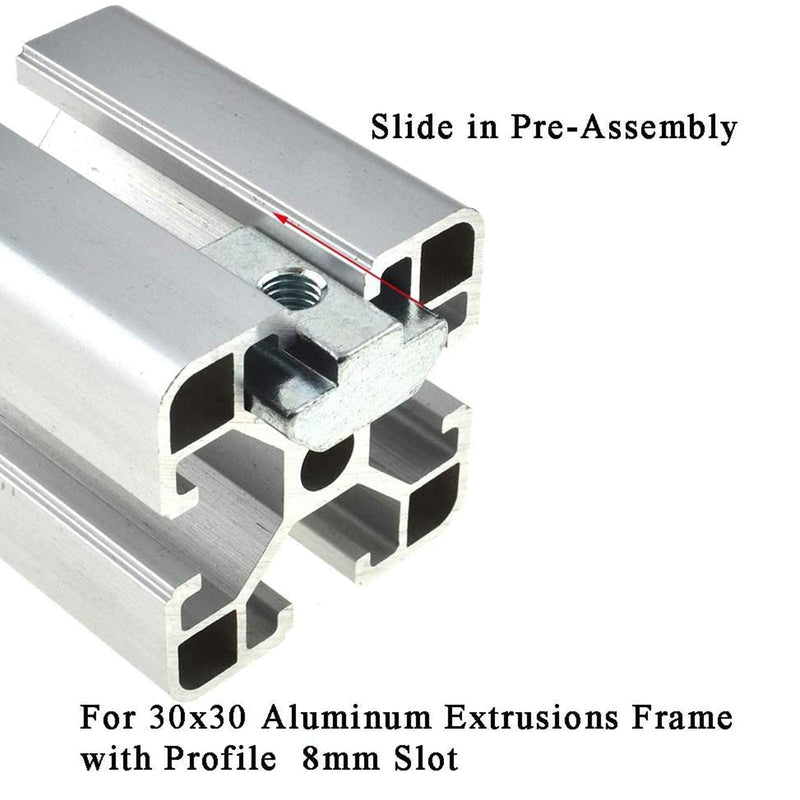 [Australia - AusPower] - 30pcs 3030 Series Sliding T Nuts Metric M6 Thread Slide in Hammer Head T-Nut for Standard 8mm T-Slot Aluminum Extrusion Profile （3030 Series M6） 3030 Series M6 
