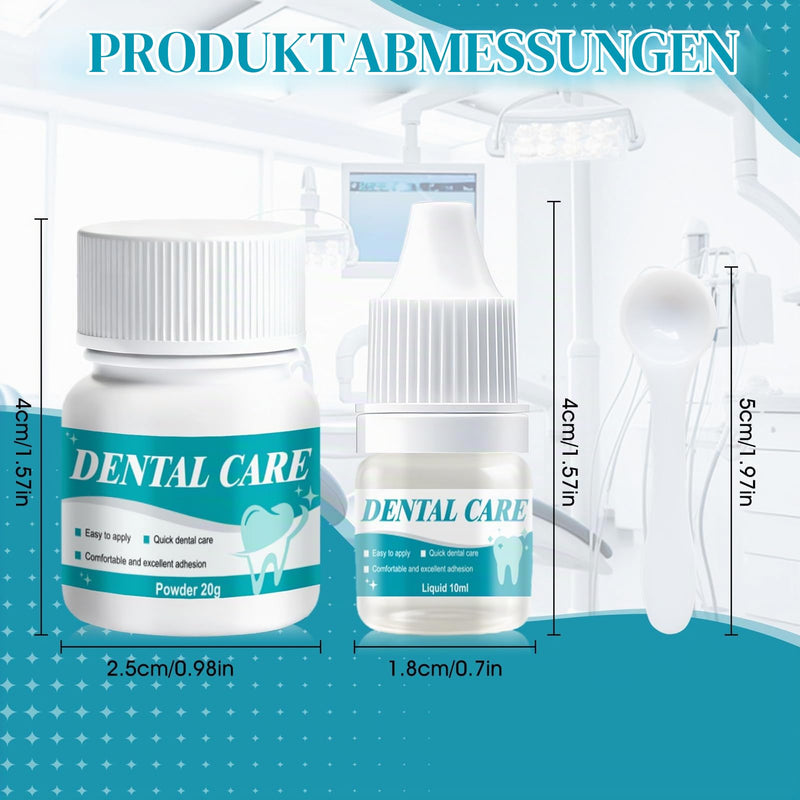 Dental cement self-hardening durable, fast curing | Dental adhesive for crowns, dentures glue, solution for crowns, bridges, dental caries and lost fillings