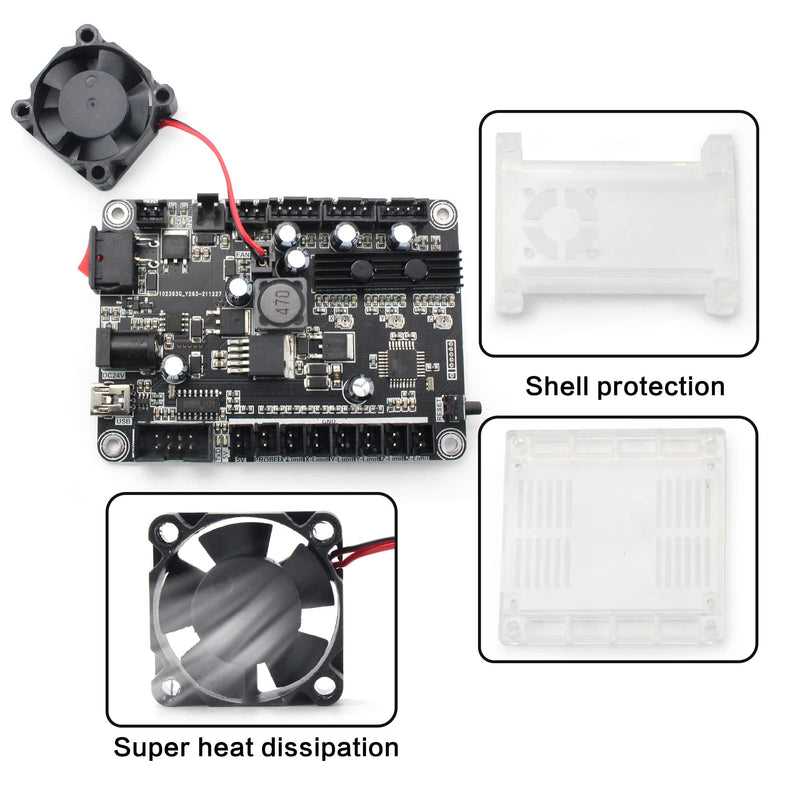 CNCTOPBAOS 3 Axis GRBL Control Board USB Port 3018-PRO CNC Router Controller Board with Offline Controller Remote Hand Control for CNC Engraving Milling Machine 1610-PRO,3018-PRO-MAX Style-A
