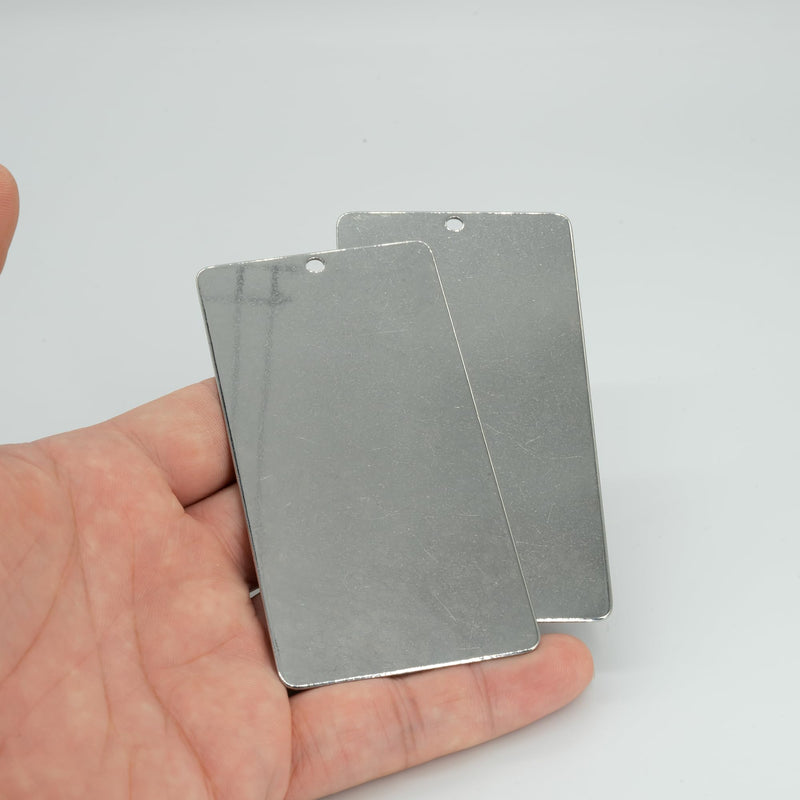 StayMax 2 x 4 Inch Metal Engraving Blank Tags Rectangle Stamping Blanks 25 Pack