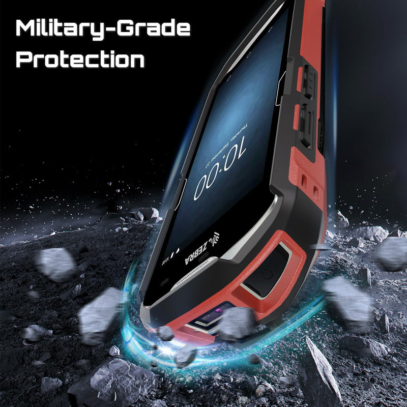 TC51 TC52 TC56 TC57 TC510K Case with Hand Strap - Protective & Ergonomic for Zebra Handheld Barcode Scanners SG-TC5X-EXO1-01 SG-TC5X-EXONHS-01 (Red) Red