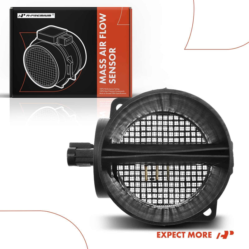 A-Premium Mass Air Flow Sensor [5 Pins] Compatible with Chevy & GMC & Pontiac & Buick & Cadillac & Saturn, fits for Impala, Malibu, Equinox, Acadia, G6, Grand Prix, LaCrosse, Terraza & More #15911983