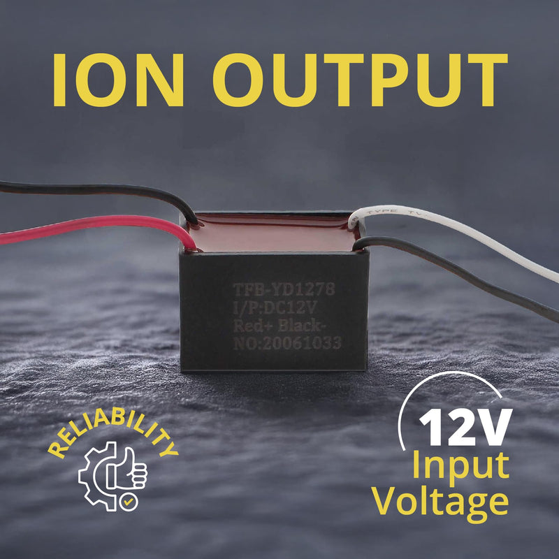[Australia - AusPower] - Bipolar Ion Generator Module, DC 12V Positive and Negative Ionization Replacement Component for Compatible HVAC, VAV and Related Equipment 12VDC 