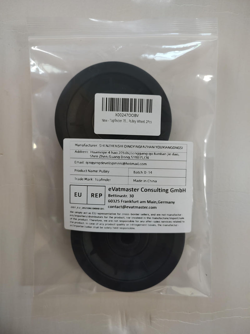[Australia - AusPower] - Universal Bearing Pulley Wheel for Cable Machine Gym Equipment Part Garage Door 78mm-2 PCS-P 